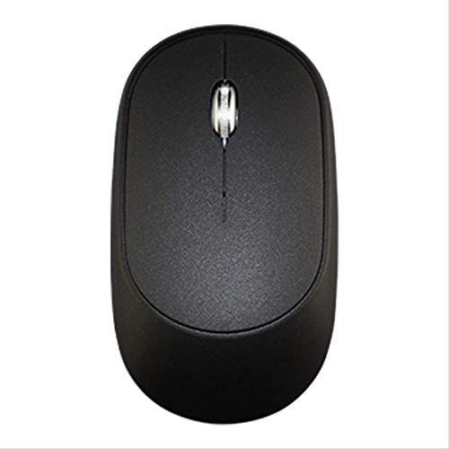 Ratón inalámbrico 2.4G recargable y silencioso en color negro para oficina