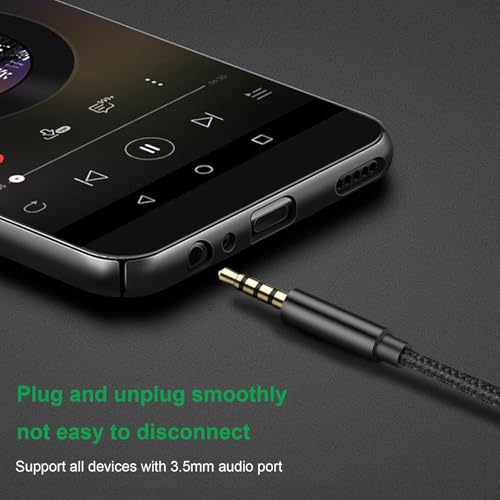 Rpanle Audio Extension Cable, 3.5mm Male to Female Earphone Extension Cord, Stereo Aux Jack Cable, for Headphones, PC, Smartphones, Tablets (1.5m) - Image 4