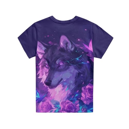 Image of Xhuibop Kids Tshirts Girls Boys 3-16 Years Summer Clothes for Teens Loose Fitting Tops