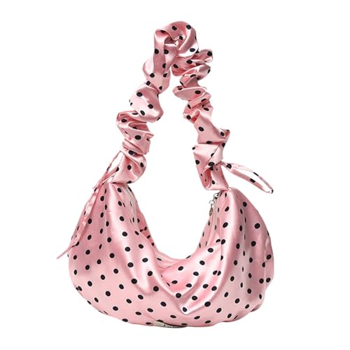 Bolso Dumpling Para Mujer | Con Cremallera, Gran Capacidad, Estilo Elegante Y Múltiples Bolsillos,Bolso Tote de Hombro Bajo el Brazo - Para Llaves, Cartera, Cosméticos, Desplazamientos Diarios, Trabaj