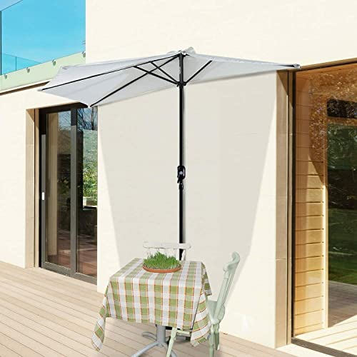 CLSDRZC Medio Parasol Semi Redonda 3.0M para Balcón con Manivela 6