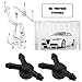 The Lord of the Tools 2PCS Car Windscreen Washer Jet 3 Way Valve 7667888 7787593 Plastic Windshield Washer Check Valve Automotive Replacement Parts Black