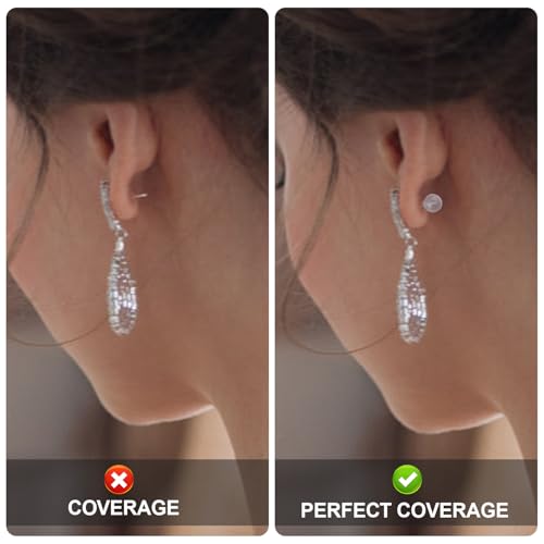 Lyreh 100stk Ohrringverschlüsse Gummi, Bequeme Undurchdringliche Weiche Sicherheitsverschlüsse aus Gummi Klare Rutschfeste Ohrringstopper Sicherer Sitz für Ohrstecker Creolen Piercings