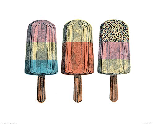 The Art Group "Barry Goodman Lollies Paper Art Print, Multi-Colour, 40 x 50 x 1.3 cm