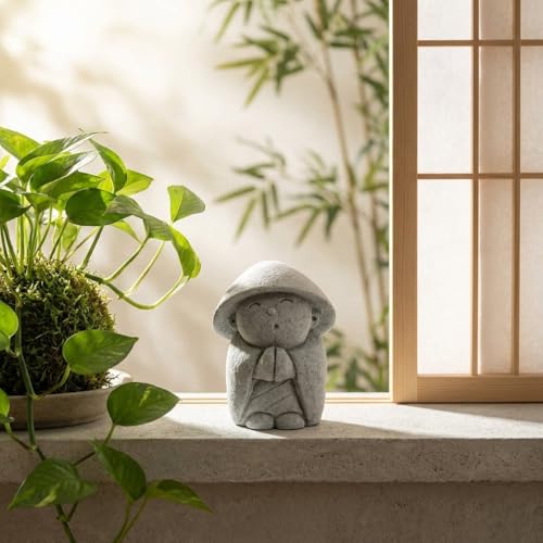 Pequeña estatua de Buda decorativa japonesa miniatura 4