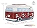 BRISA VW Collection - Volkswagen Neoprene Universal Makeup Cosmetics Toiletry Travel Pharmacy Bag in T1 Bus Design (Hibiscus/Red/Large)