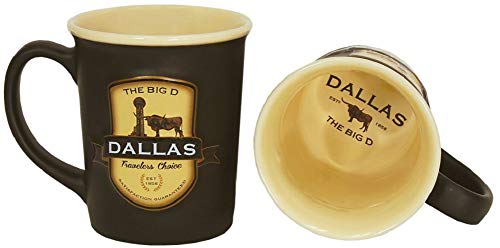 Americaware Dallas 18oz. Emblem Coffee Mug