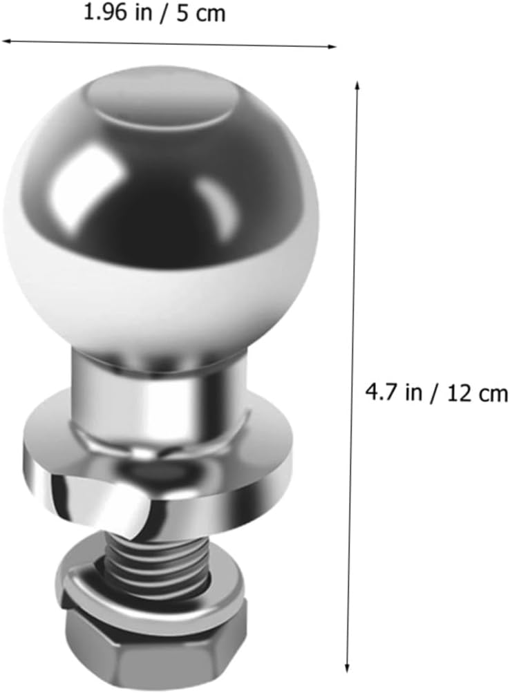 HOMSFOU Trailer Hitch Ball Connector Easy Install Towing Accessory for Rv and Off-Road Vehicles Precision-Made Durable Design Fit for Heavy-Duty Applications