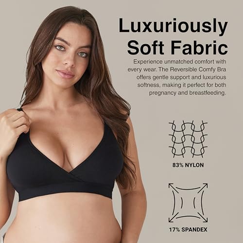 BUMPSUIT The Reversible Comfy Bra - Comfort and Versatility Combined for Maternity Bra & Nursing Bras for Breastfeeding2