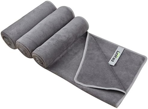 KinHwa Microfiber Sports Gym Towel Fast Drying Fitness Sweat Towels Multi-Purpose Workout Towel for Men and Women 3 Pack 16Inch x 31Inch