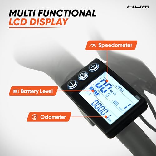 Image of Motovolt HUM 24 Electric Cycle | Up to 45 Km Range in PAS Mode | 24 inch Tyres | Removable 36V 6Ah LFP Battery(IP67) | 250W BLDC Motor | Dual Suspension | 120 Kg Load Capacity | Black