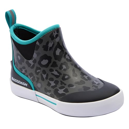 Image of BASSDASH Womens 4.5 inch Waterproof Deck Ankle Rain Boots Anti-Slip Neoprene Rubber Garden Fishing Boots