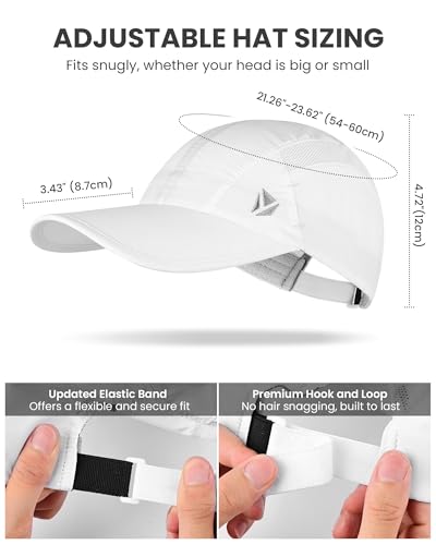 Image of YANIKY Quick-Dry Running Hat for Men & Women Cooling Hat UPF 50+ Thin Baseball Cap Lightweight Breathable Mesh Sport Hats