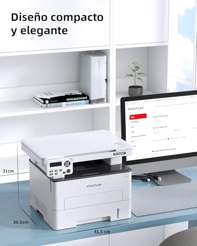 Miniatura 6 de PANTUM M6700DW Impresora Multifunción Láser Monocromo 3en1, 30ppm, Impresión Doble Cara Automática, con Escáner y Copiadora, Wi-Fi Direct, USB, Bluetooth, para Oficina y Hogar (A4)
