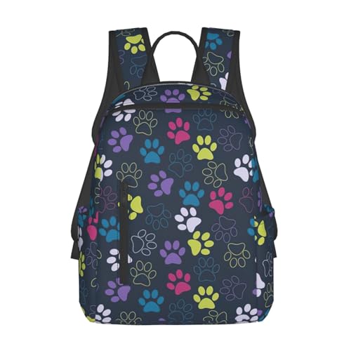 Sac à dos léger pattes de chien noir : fini la fatigue pour le travail et shopping