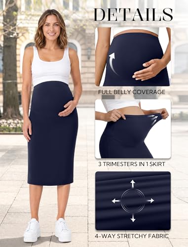 50% Off DLOODA Maternity Midi Pencil Skirt – Code 6DAVKJ9V - Image 5