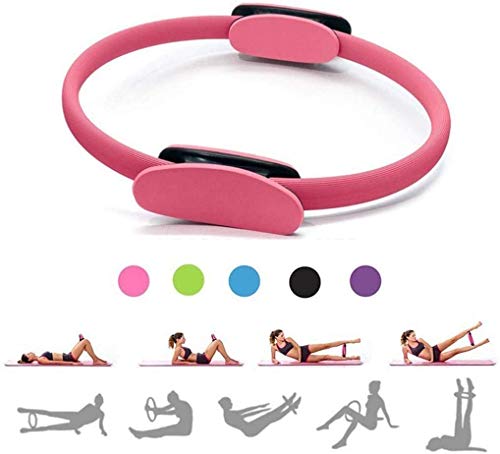 Yoga Aros de pilates, Anillo de Pilates Resistencia, Círculo Mágico aparatos para hacer ejercicio casa para abdominales, piernas - los Muslos Internos y Externos