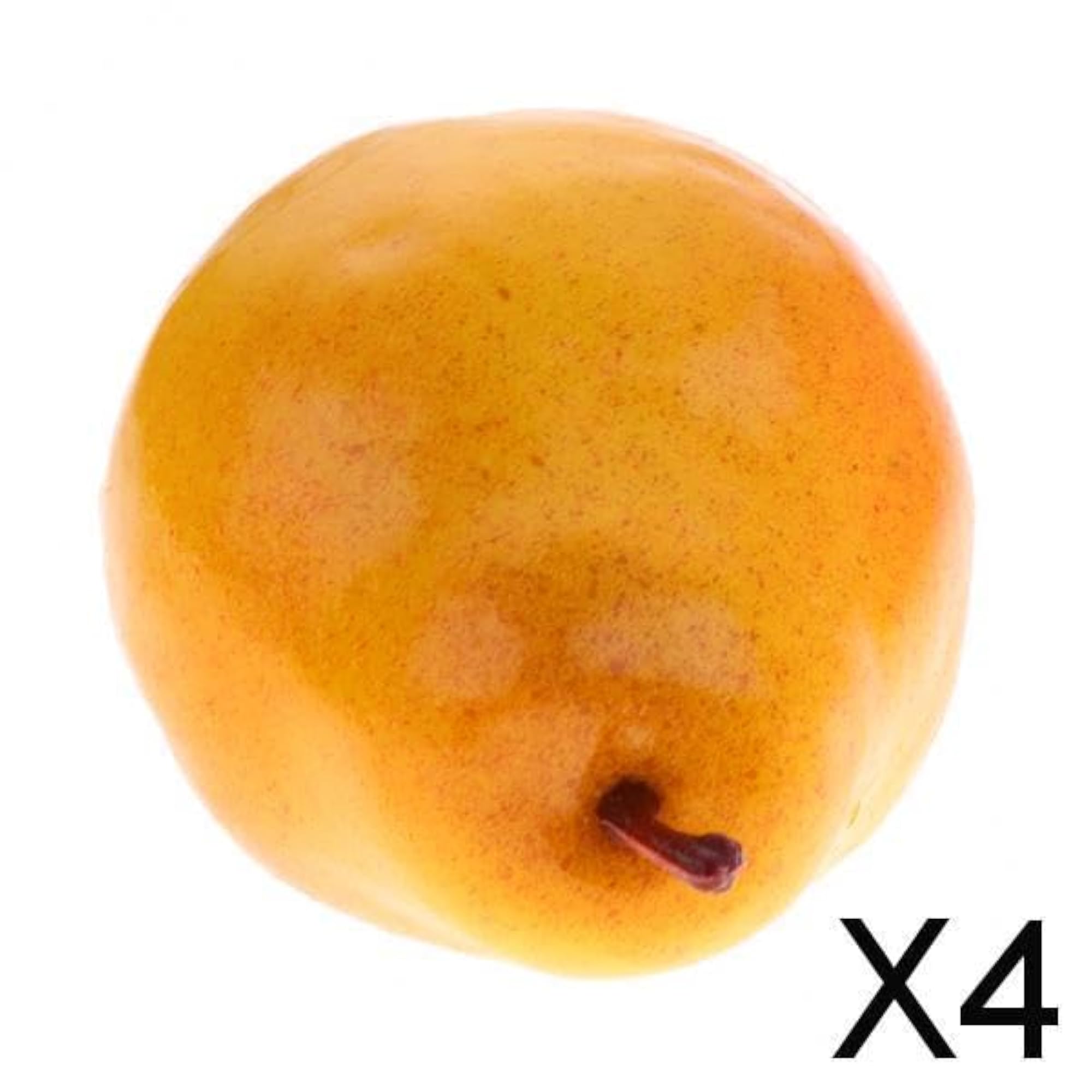 4xArtificial Fake Fruit Decorative Vivid Fruit Home Table Decor Pear