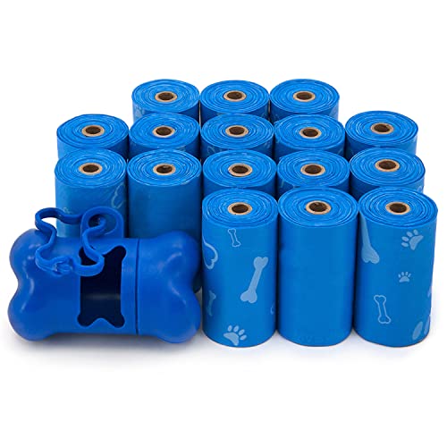 Best Pet Supplies Dog Poop Bags For Waste Refuse Cleanup, Doggy Roll Replacements For Outdoor Puppy Walking And Travel, Leak Proof And Tear Resistant, Thick Plastic - Blue (Unscented), 240 Bags #TOP9