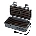 Lotus Premium Travel Waterproof Cigar Humidor (Available in 5/10/15/30/40 Capacity) (Grey, 10 Cigars)