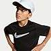 Nike Boy's Dri-Fit Multi Short Sleeve Top, Black/White, Large