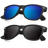 KALIYADI Unisex Polarized Retro Classic Trendy Stylish Sunglasses for Men Women Driving Sun glasses