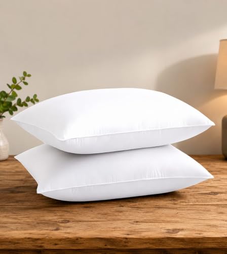 Image of MINIMART Microfiber Pillows Soft Adjustable Pillow for Sleeping - 16 x 24 Inches -, White, 2, King (U.K. Standard) A-Z