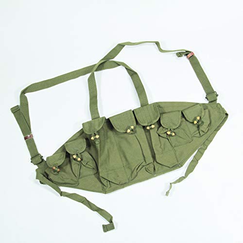 Surplus Chinese Type 56 Chest Rig 7-Pocket Bandoleer Cartridge Holder Ak 47 Pouches Bag Original Item