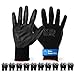 Produktbild TK Gruppe Timo Klingler 10x Paar Power Grip EN388 Arbeitshandschuhe schwarz Herren Größe Gr 10/11 (L-XL) - Gartenhandschuhe - atmungsaktive Handschuhe