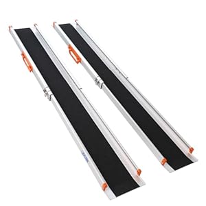 LIEKUMM 2 x Rollstuhlrampe Teleskop