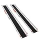 LIEKUMM 2 x 107,5-183 cm Rollstuhlrampe für Treppen, 300 kg Tragkraft Rollstuhlrampe für Rollstuhl & Scooter, Auffahrrampe für Türschwellen, Bordsteine, Stufen, Elektro-rollstühle, Fahrräder