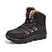 KNSJHMEN Bottes De Neige Pour Hommes Hiver Peluche Chaud Rembourré In Plein Air Bottes Étudiant Garçon Bottes D'hiver Pour Hommes Casual Chaussures Hautes, Color Negro, Talla 43 EU