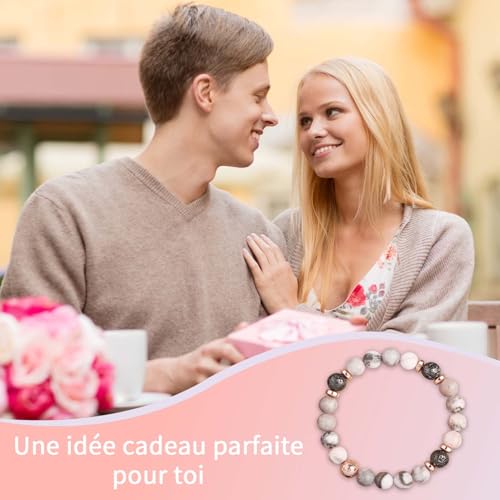 Bracelet Femme En Pierres Naturelles CoCoCherry - Cadeau Anniversaire, Fête Des Mères, Noël, élégant