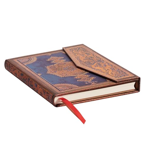 Paperblanks Safavid Indigo Midi Vertical 12 Month Calendar 2025 with Flap Envelope - Image 2