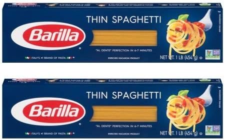 Barilla Thin Spaghetti - 16 fl oz (Pack of 2)
