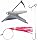 Reaper Rig Señuelos para Pesca con cebos muertos Tamaño Medio Paquete de 3 Rojo, Rosa y Verde miniatura 4