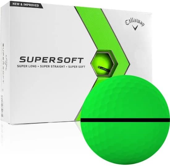 Callaway Golf 2023 Supersoft Matte Green AlignXL Golf Balls