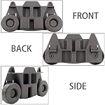 W10195416 (4-Pack) Lower Dishrack Roue Assemblage pour l'aide de cuisine,Whirlpool,maytag,Kenmore. 1.59 dans la roue de diamètre