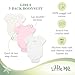 Little Me Baby-Girls Newborn Rose 3 Pack Bodysuit, Pink Floral, Newborn