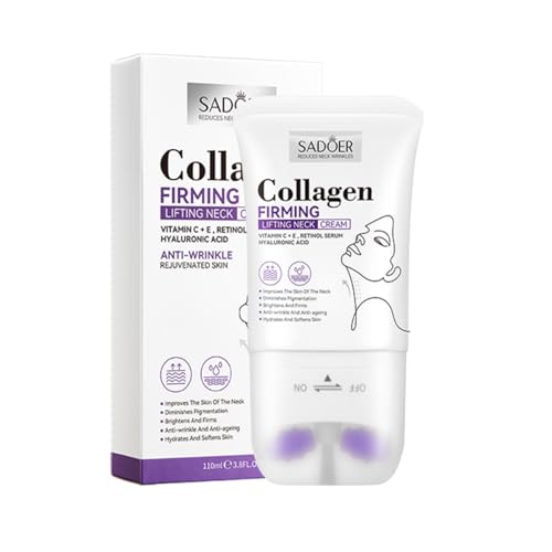 Collagen Firming Lifting Neck Cream - Anti-Aging, Tightening & Hydrating Cream for Saggy Skin, Reduces Wrinkles, Fine Lines & Double Chin (Colour, Collagen)