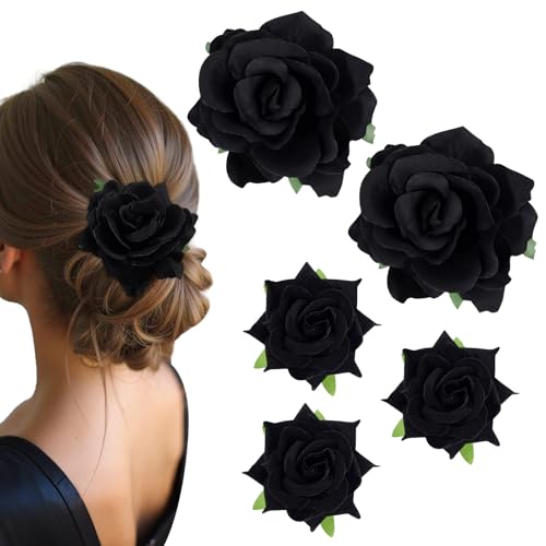 VOBOBE Rose Hair Clips Set