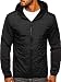 Produktbild BOLF Herren Übergangsjacke Reißverschluss Outdoorjacke Schuljacke Classic Hoodie Freizeitjacke Kapuzenjacke Herbst Style J.Style KS2160 Schwarz-Rot XL [4D4]