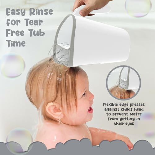 Image of Shampoo Rinse Cup for Kids | Baby Bath Pail | Tear Free Baby Rinser Pail