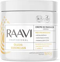 Raavi Creme De Massagem Óleos Essenciais 500G