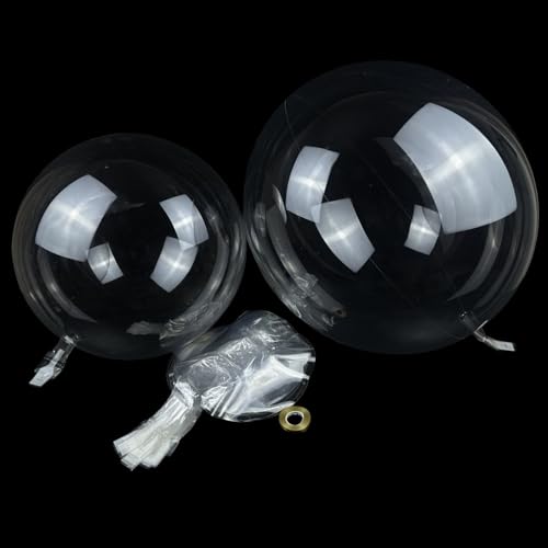 Clear Balloons Self Sealing 20 Pcs 24 Large Pre Stretched Bubble bobo Balloons for Graduation Birthday Wedding Parties Decor