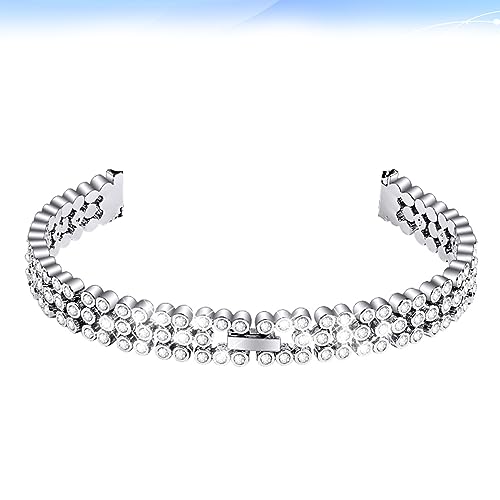 Silver Rhinestone Replacement Watchband for Galaxy Elegant Metal Strap for Wrists Fashionable Wristband Accessory Durable and Stylish Design3