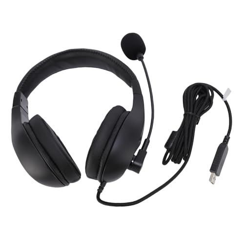 Casque USB antibruit avec coussinets confortables et microphone ajustable - 6