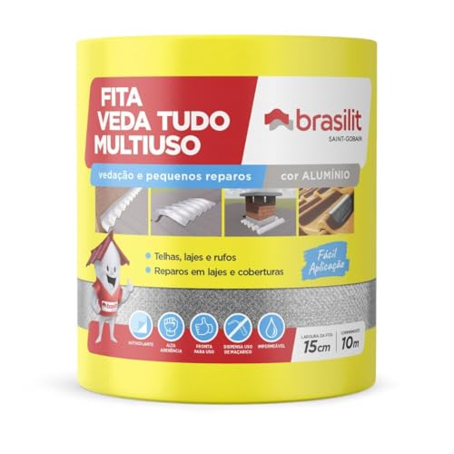 Fita Vedatudo Multiuso Manta Aluminizada 15cm X 10m - Brasilit