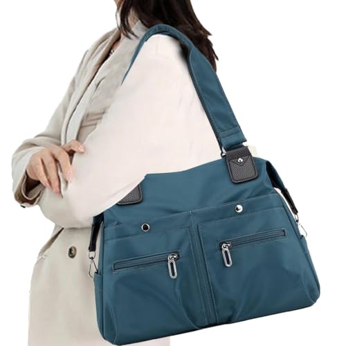 Sac fourre-tout étanche multi-poches en nylon léger pour femme