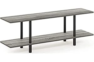 Furinno Multipurpose Turn-N-Tube Low Bookshelf: Expandable Library Storage Solution